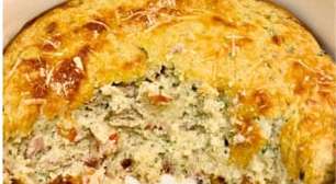 Torta de liquidificador de couve-flor, sem trigo: prática