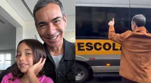 César Tralli revela hábito de toda segunda-feira com a filha: 'Sagrado'