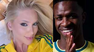 Virgínia 'some' da web em dia de folga de Vini Jr. e internautas provocam: 'Marcando mais um gol do Brasil'
