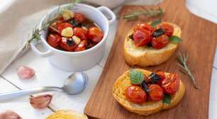 Tomates-Cereja Marinados: A Entrada Rápida e Cheia de Sabor