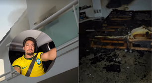 Brunno Danese relata incêndio que destruiu seu quarto