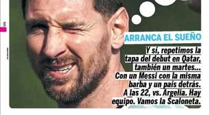 Em dia de estreia da Argentina na Copa, 'Olé' repete capa da edição anterior para dar sorte