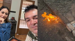 Coisa do diabo? Esposa de Regis Danese faz desabafo após queimar Labubu