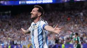 Messi enfileira recordes em vitória da Argentina na estreia na Copa