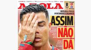 Imprensa internacional arrasa Cristiano Ronaldo: "Dez homens e uma estátua"