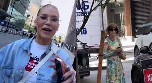 Virginia encontra Anna Wintour em Nova York e admite não saber pronunciar nome da jornalista