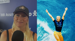 Tatiana Weston-Webb volta ao surfe na etapa Vivo Rio Pro após maternidade: 'Mãe primeiro, atleta depois'