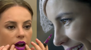Há 11 anos, um batom roxo de Paolla Oliveira em 'Além do Tempo' virou febre na novela; descubra o segredo por trás do visual 'maléfica' de Melissa: 'A gente botou um veneno na boca'