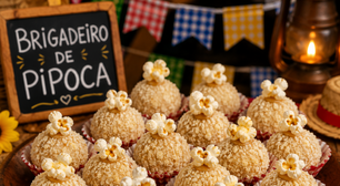 Brigadeiro de Pipoca Inova Festas Juninas com Textura Surpreendente