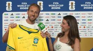 Harry Kane recebe camisa de Ronaldo e presta homenagem: "Um dos maiores da história"