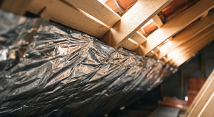 A barreira radiante escondida sob o telhado que parece papel-alumínio de obra, mas foi criada para refletir o calor antes que ele invada o forro da casa