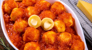 Nhoque frito com recheio de queijo conquista pelo sabor e crocância