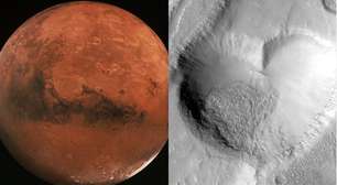 Corações em Marte? As imagens intrigantes capturadas pela NASA no Planeta Vermelho