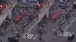 Tiros causam correria na Times Square, em Nova York, e suspeito é preso; veja