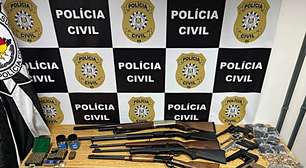 Medida protetiva contra violência doméstica resulta em apreensão de 14 armas de diferentes calibres e farta munição no RS