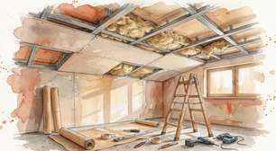 Dormir sem ouvir cada passo do vizinho parece luxo, calcule quanto custa fazer forro de drywall com lã de vidro no quarto