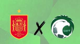 Espanha x Arábia Saudita: horário, onde assistir e escalações pela Copa do Mundo