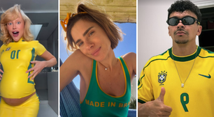 Látex, body e look personalizado: o que os famosos estão vestindo para o 2º jogo do Brasil
