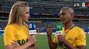 Fernanda Gentil e Romário são a dupla mais estranha e curiosa desta cobertura de Copa