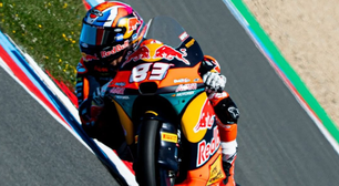 Moto3: Álvaro Carpe lidera TL2 do GP da Tchéquia no final; Quiles é 2º