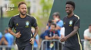 Com grupo reduzido, Seleção treina nos EUA; Neymar não desgruda de Vini