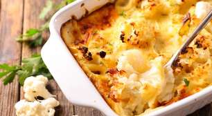 Couve-flor gratinada fit e proteica: receita cremosa, nutritiva e perfeita para o dia a dia