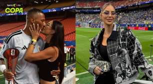 Sorte no jogo e no amor? Esposa de goleiro herói de Curaçao usa roupas com rosto do amado na Copa