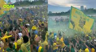 Torcida brasileira faz a festa em Miami e canta novo hit: 'Copa do Mundo é guerra'