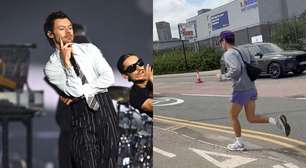 Harry Styles é flagrado correndo para o próprio show; assista ao vídeo