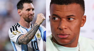 'Estou atrás. Vou continuar tentando': aos 27 anos, Mbappé reage ao recorde de Messi nas Copas e deixa recado sobre disputa histórica