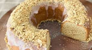 Bolo de paçoca fofinho que combina com festa junina