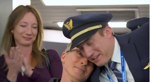 Em despedida emocionante, filho realiza última viagem de piloto diagnosticado com esclerose; veja
