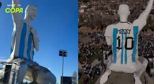Cidade argentina inaugura maior estátua de Messi do mundo