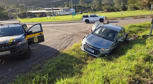 PRF prende motorista embriagado e sem habilitação após perseguição e colisão em Osório