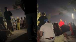 'Terror no RJ': vídeo mostra grupo buscando abrigo em mirante durante tiroteio no Rio