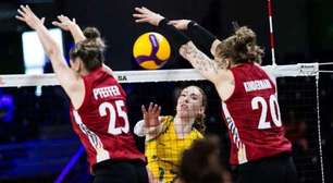 Brasil reage, mas erra mais no tie-break e perde liderança e invencibilidade na VNL