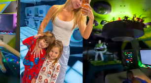 Nem Disney, nem parque: os quartos das filhas de Virgínia Fonseca em Orlando têm LEDs, nave espacial, escorregador e até piso que acende! Aos detalhes