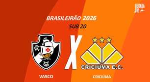 Vasco x Criciúma (Sub-20): onde assistir, escalações e arbitragem
