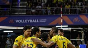 Seleção masculina de vôlei perde para a Ucrânia e sofre primeira derrota na Liga das Nações