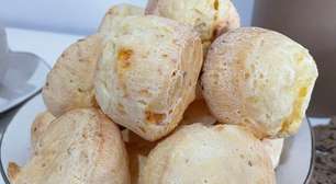 Pão de queijo sem escaldar feito sem sujar a mão, perfeito para o seu café da manhã em família