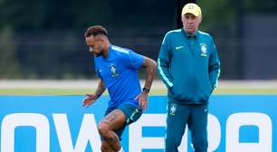 'Neymar tem a paixão de um menino': Ancelotti festeja e elogia estreia do camisa 10 na Copa