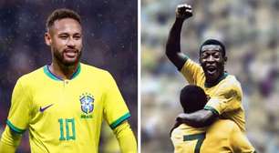 Neymar pode igualar marca histórica de Pelé com a camisa 10 se entrar em campo contra a Escócia