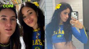 Camila Cabello é flagrada torcendo pelo Brasil em partida contra a Escócia