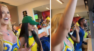 Virginia Fonseca vibra com gol de Vini Jr. na Copa