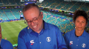 Everaldo vira meme após sofrer com o calor de Miami na transmissão de Brasil x Escócia