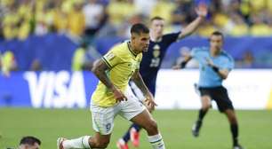 Bruno Guimarães percorre maior distância em vitória do Brasil