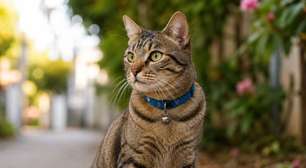 Curiosidades sobre o comportamento dos gatos: coleira divide opiniões