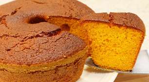 Receita de Festa Junina: Bolo de cenoura simples sem cobertura