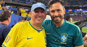 Textor acompanha jogo da Seleção com camisa do Brasil e destaca Danilo