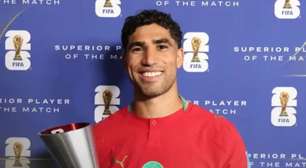 Melhor em campo, Hakimi comemora vitória e classificação do Marrocos